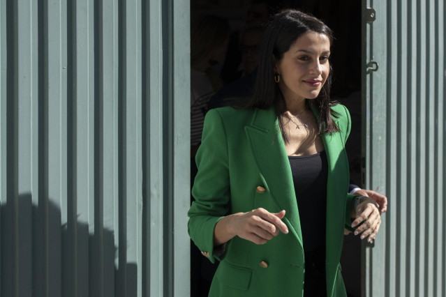 La presidenta de Ciudadanos, Inés Arrimadas, en Valencia.