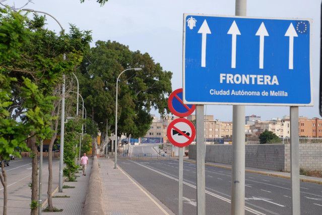 Archivo - Inmediacions de la frontera entre Melilla y Marruecos