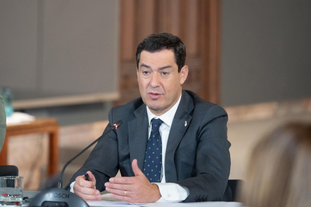 El presidente de la Junta de Andalucía Juanma Moreno