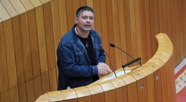 Manuel Lourenzo en el pleno de este martes.