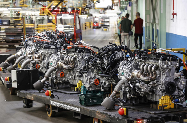 Piezas en la fábrica de Ford en Almussafes