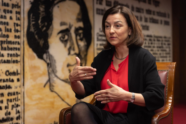 La portavoz del PSOE en el Senado, Eva Granados, durante una entrevista para Europa Press, en el Senado, a 8 de noviembre de 2022, en Madrid (España). Eva Granados es una política y sindicalista española, senadora en las Cortes Generales desde el 2021 por