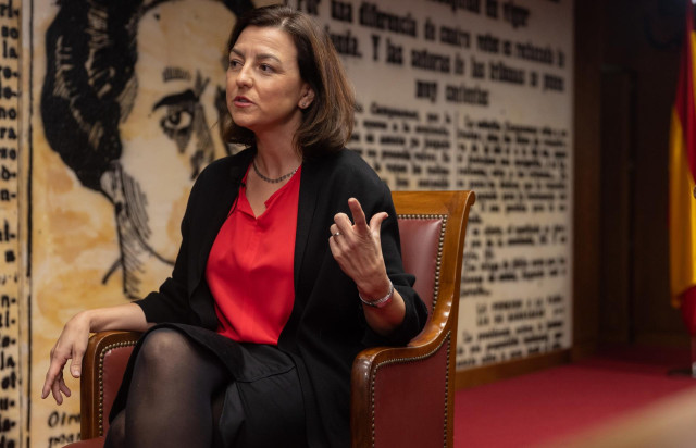 La portavoz del PSOE en el Senado, Eva Granados, durante una entrevista para Europa Press, en el Senado, a 8 de noviembre de 2022, en Madrid (España). Eva Granados es una política y sindicalista española, senadora en las Cortes Generales desde el 2021 por