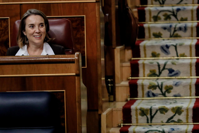 La portavoz parlamentaria del PP en el Congreso, Cuca Gamarra,  durante una sesión plenaria en el Congreso de los Diputados, en una imagen de archivo.