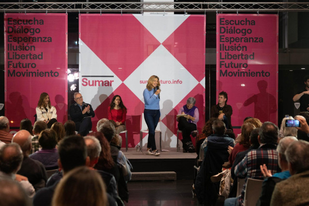Yolanda Díaz, en Logroño