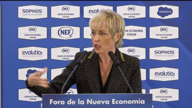 La secretaria de Estado de Digitalización e Inteligencia Artificial, Carme Artigas, durante una edición del Nueva Economía Forum celebrada este jueves 10 de noviembre en Madrid