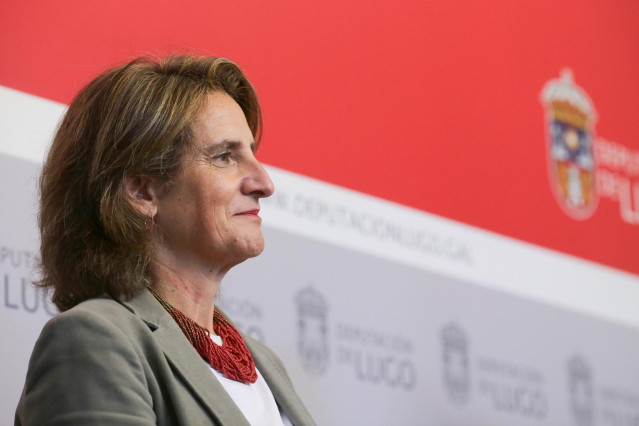 La vicepresidenta tercera y ministra de Transición Ecológica y Reto Democrático, Teresa Ribera, inaugura el VIII Fórum de Ciudades y Territorios Creativos de España, en la Diputación de Lugo, a 10 de noviembre de 2022, en Lugo, Galicia (España).  El Fórum
