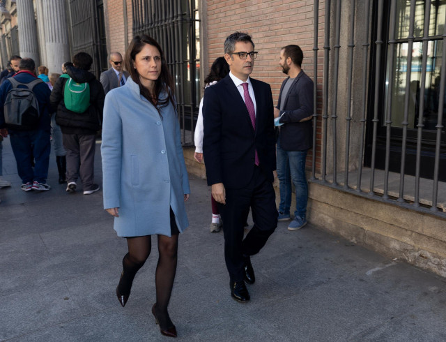El ministro de la Presidencia, Relaciones con las Cortes y Memoria Democrática, Félix Bolaños, a su llegada a la toma de posesión de Magdalena Valerio como presidenta del Consejo de Estado, en el Consejo de Estado, a 10 de noviembre de 2022, en Madrid (Es