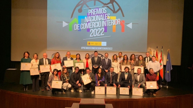 Entrega en Zumarraga (Gipuzkoa) de los Premios Nacionales de Comercio Interior 2022