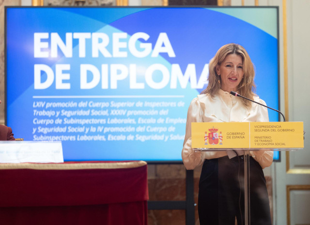 La vicepresidenta segunda del Gobierno y ministra de Trabajo y Economía Social, Yolanda Díaz