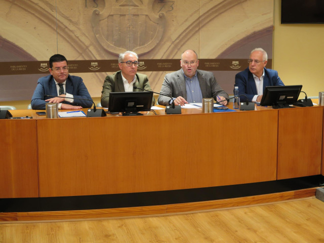 El vicesecretario de Organización Territorial del Partido Popular, Miguel Tellado, en el encuentro con el Grupo Parlamentario Popular