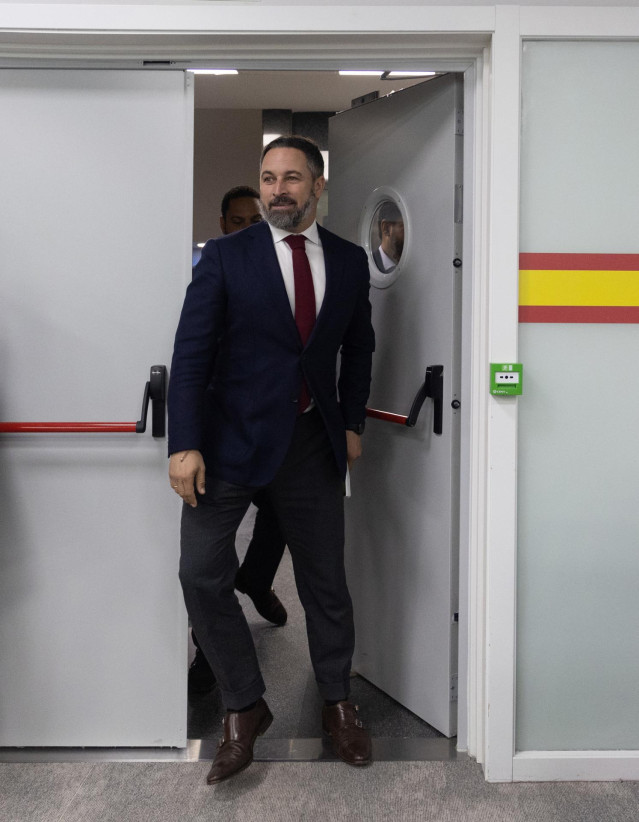 El líder de Vox, Santiago Abascal