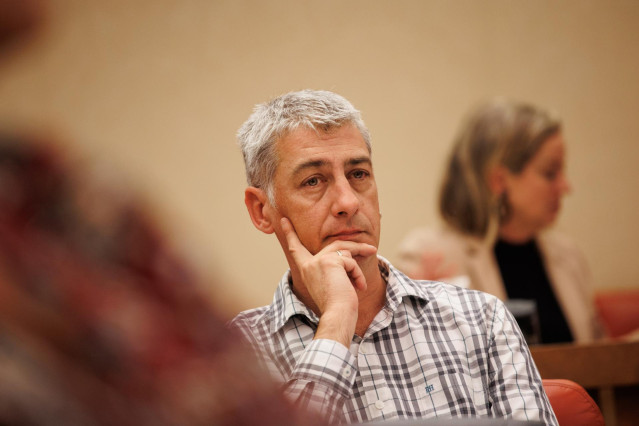 El diputado de EH Bildu Oskar Matute, en el Congreso