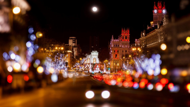 Alumbrado en Madrid.