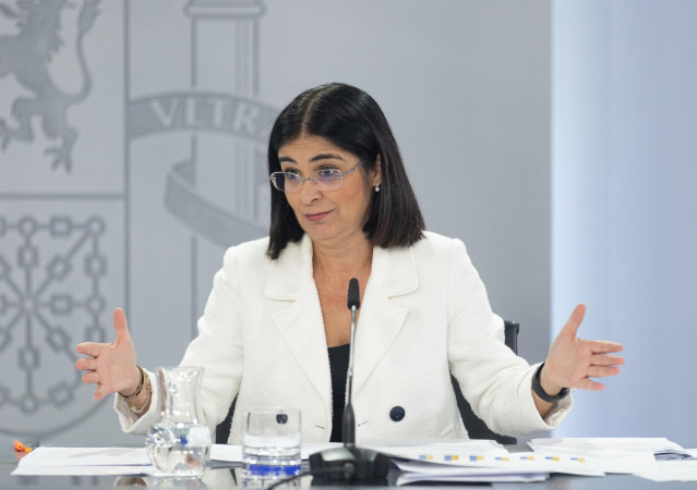 La ministra de Sanidad, Carolina Darias