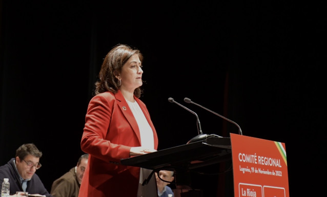 La secretaria general del PSOE de La Rioja, Concha Andreu