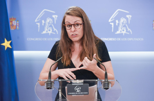 Archivo - La portavoz de la CUP en el Congreso, Mireia Vehí.