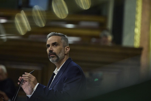 El diputado de ERC Joan Margall interviene durante una sesión plenaria en el Congreso de los Diputados, a 27 de octubre de 2022, en Madrid (España)