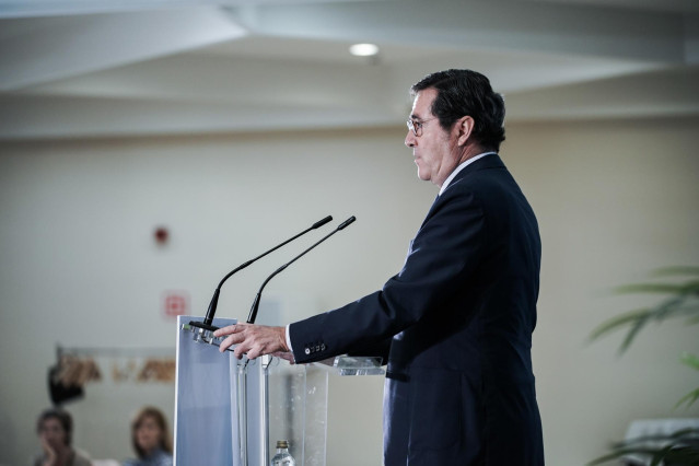 Archivo - El presidente de la CEOE, Antonio Garamendi, en una imagen de archivo.