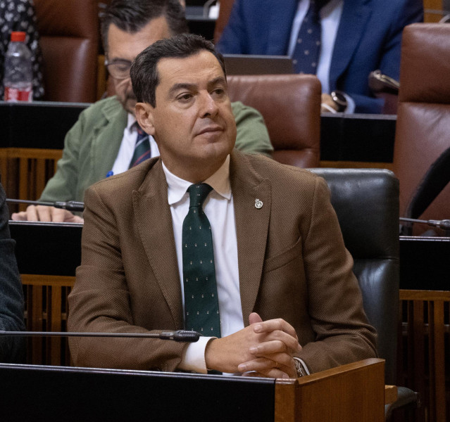 El Presidente de la Junta de Andalucía, Juanma Moreno