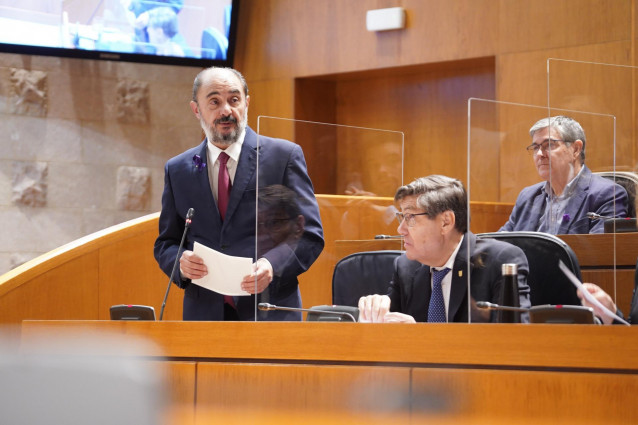 El presidente del Gobierno de Aragón, Javier Lambán.