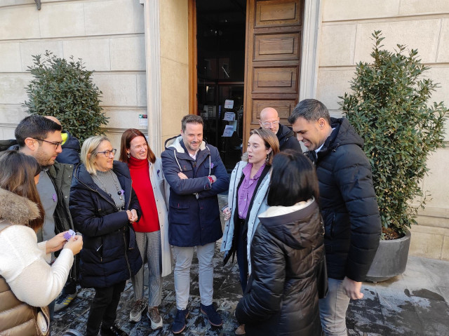 La secretaria general del PP, Cuca Gamara, en Tudela.