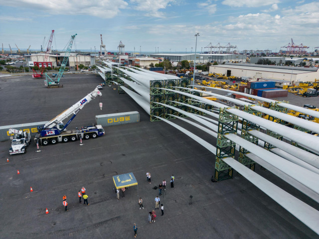 Palas de aerogeneradores en Australia