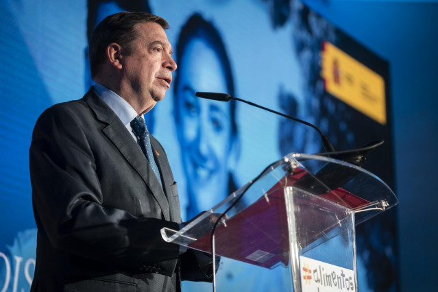 El ministro de Agricultura, Pesca y Alimentación, Luis Planas, durante la presentación de la campaña ‘Disfrutemos de un país infinito en productos del mar y recetas’