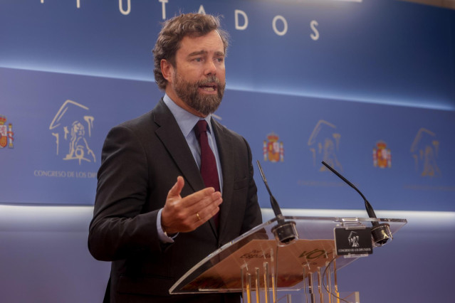 Archivo - El portavoz de Vox en el Congreso, Iván Espinosa de los Monteros