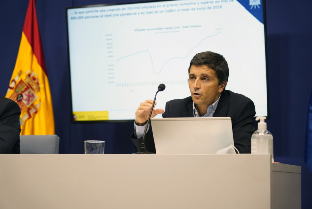 Archivo - El secretario de Estado de Seguridad Social, Borja Suárez, en una imagen de archivo