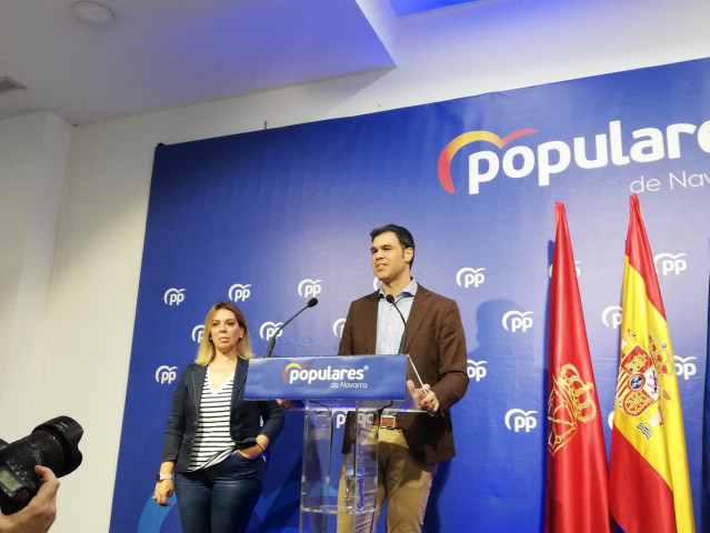 Archivo - Javier García, candidato a la presidencia del PPN, junto con la senadora Amelia Salanueva