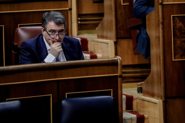 El portavoz del Partido Nacional Vascos (PNV), Aitor Esteban, en el Congreso de los Diputados.