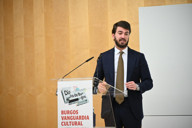 El vicepresidente de la Junta durante su participación en  el Foro de Diario de Burgos.
