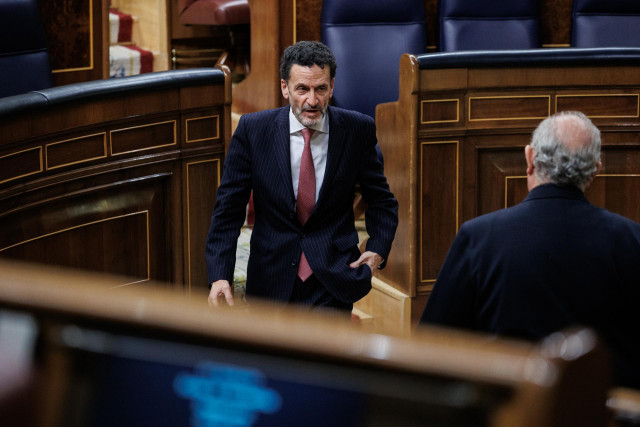 El vicesecretario general de Ciudadanos y portavoz adjunto en el Congreso, Edmundo Bal, durante una sesión plenaria, en el Congreso de los Diputados.