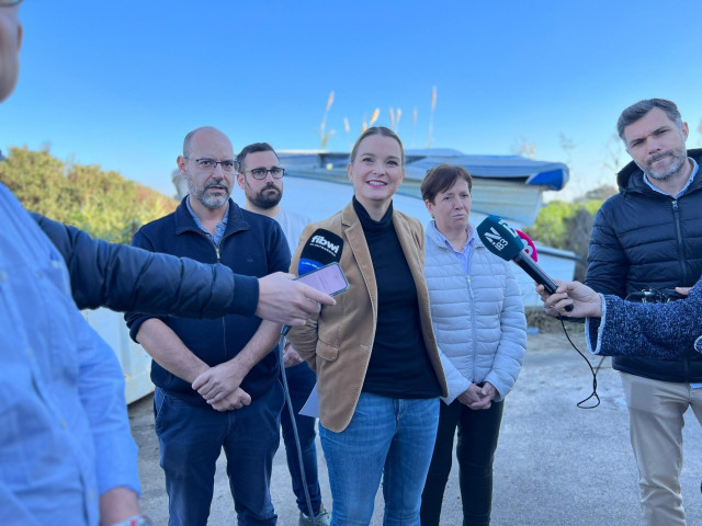 La presidenta del PP de Baleares, Marga Prohens, en declaraciones a los medios.