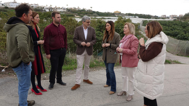 El portavoz socialista en Presidencia y diputado del PSOE por Málaga, Josele Aguilar, en Torrox.