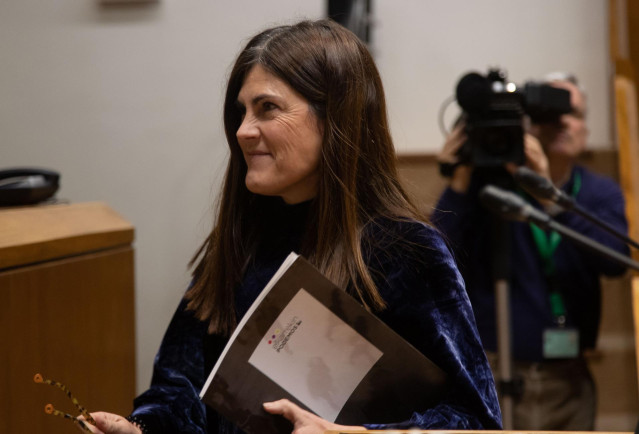 La portavoz parlamentaria de Elkarrekin Podemos-IU, Miren Gorrotxategi