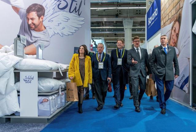 El 'president' de la Generalitat, Ximo Puig, visita la Feria Textil de Frankfurt en 2020