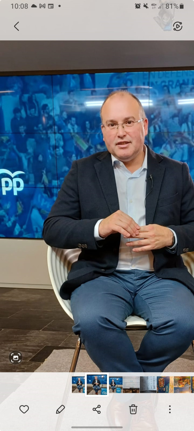El vicesecretario de Organización Territorial del PP, Miguel Tellado