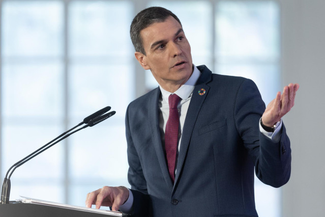 El presidente del Gobierno, Pedro Sánchez