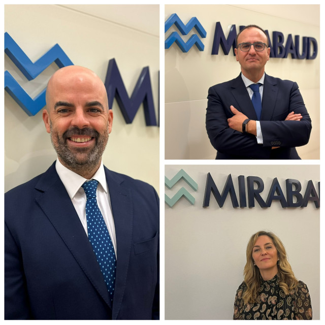 Los nuevos fichajes de Mirabaud para su área de gestión de patrimonios: Pablo Temiño de Dios , Helena Martínez Losada y Deodoro Guinea.