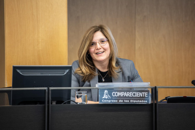 Archivo - La secretaria de Estado de Cooperación Internacional, Pilar Cancela Rodríguez, en una comparecencia en el Congreso