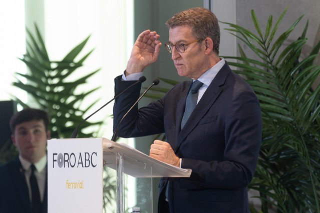 El líder del Partido Popular, Alberto Núñez Feijóo