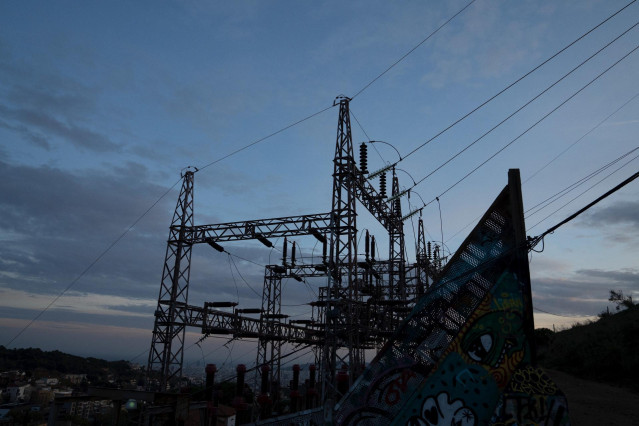 Tendido eléctrico, a 31 de diciembre de 2022, en Barcelona
