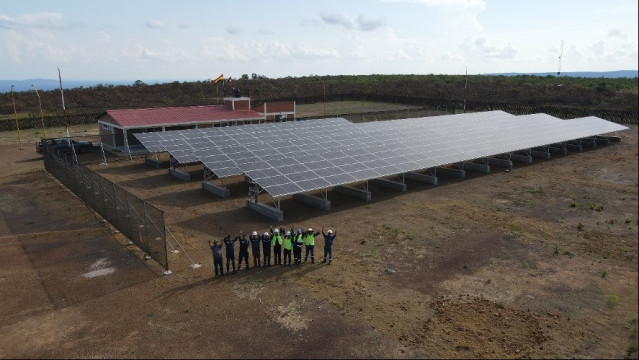 Planta híbrida solar en Bolivia
