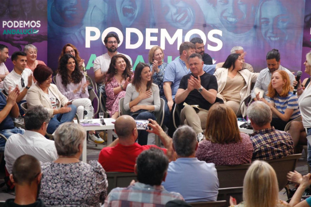 Archivo - Encuentro de Podemos con militantes en Málaga