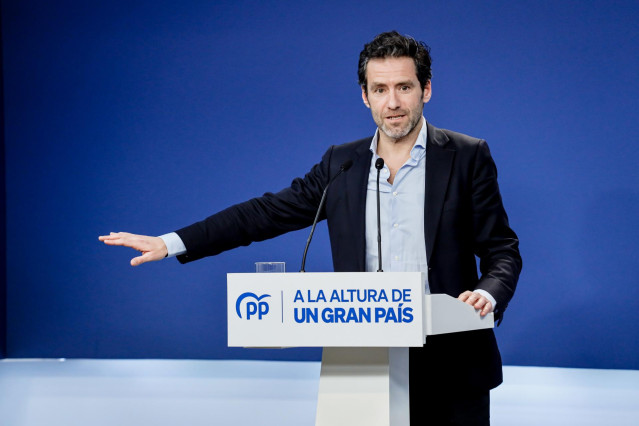 El exportavoz del PP en el Parlamento vasco, Borja Sémper, comparece tras ser elegido como portavoz del comité de campaña de la formación para las elecciones autonómicas y municipales del próximo 28 de mayo, a 9 de enero de 2023, en Madrid (España).