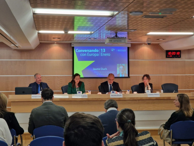 El director general de Comunicación del Parlamento Europeo, Jaume Duch, durante su intervención.