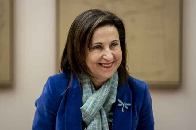 La ministra de Defensa, Margarita Robles, durante una comparecencia en el Congreso de los Diputados, 21 de diciembre de 2022, en Madrid (España).