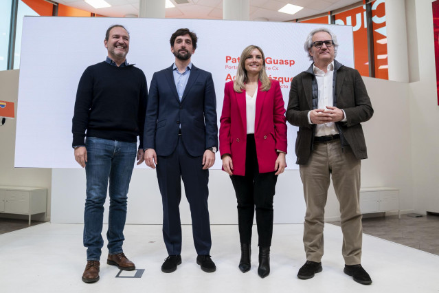 La nueva Ejecutiva de Ciudadanos, de izquierda a derecha: Mariano Fuentes, Adrián Vázquez, Patricia Guasp y Carlos Pérez-Nievas.